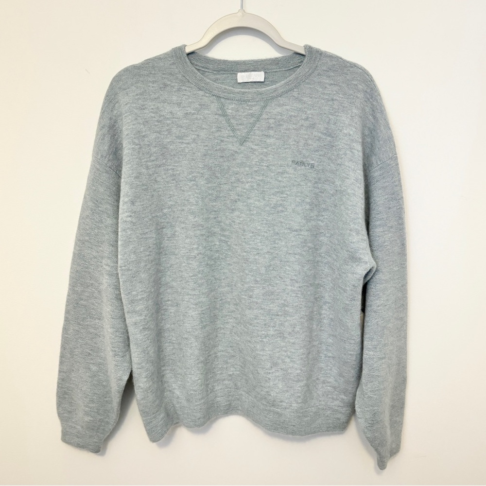 SABLYN Cashmere Sweater Size Medium Light Blue Crewneck